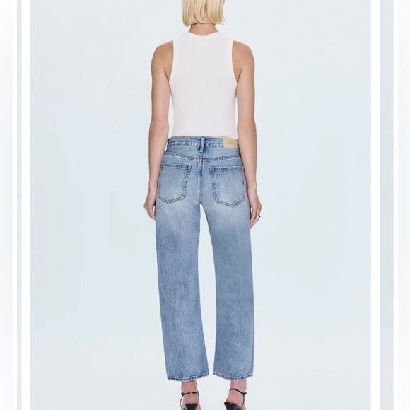 Anthropologie Pistola Bowie Bowed Lexi Barrel Leg Straight Jeans Size 28 NWT - Picture 10 of 10